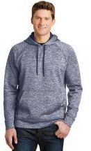 Sport-Tek® PosiCharge® Electric Heather Fleece Hooded Pullover